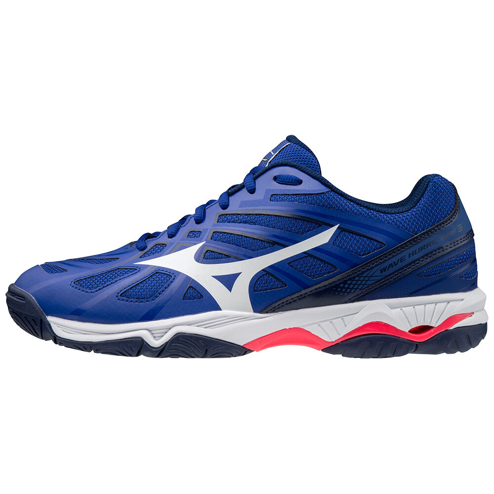 Scarpe Pallavolo Mizuno Wave Hurricane 3 Uomo - Blu/Bianche/Rosa - 14827-OASD